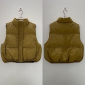 【受注予約:9月下旬入荷予定】ナイロン中綿ショートvest/マスタード