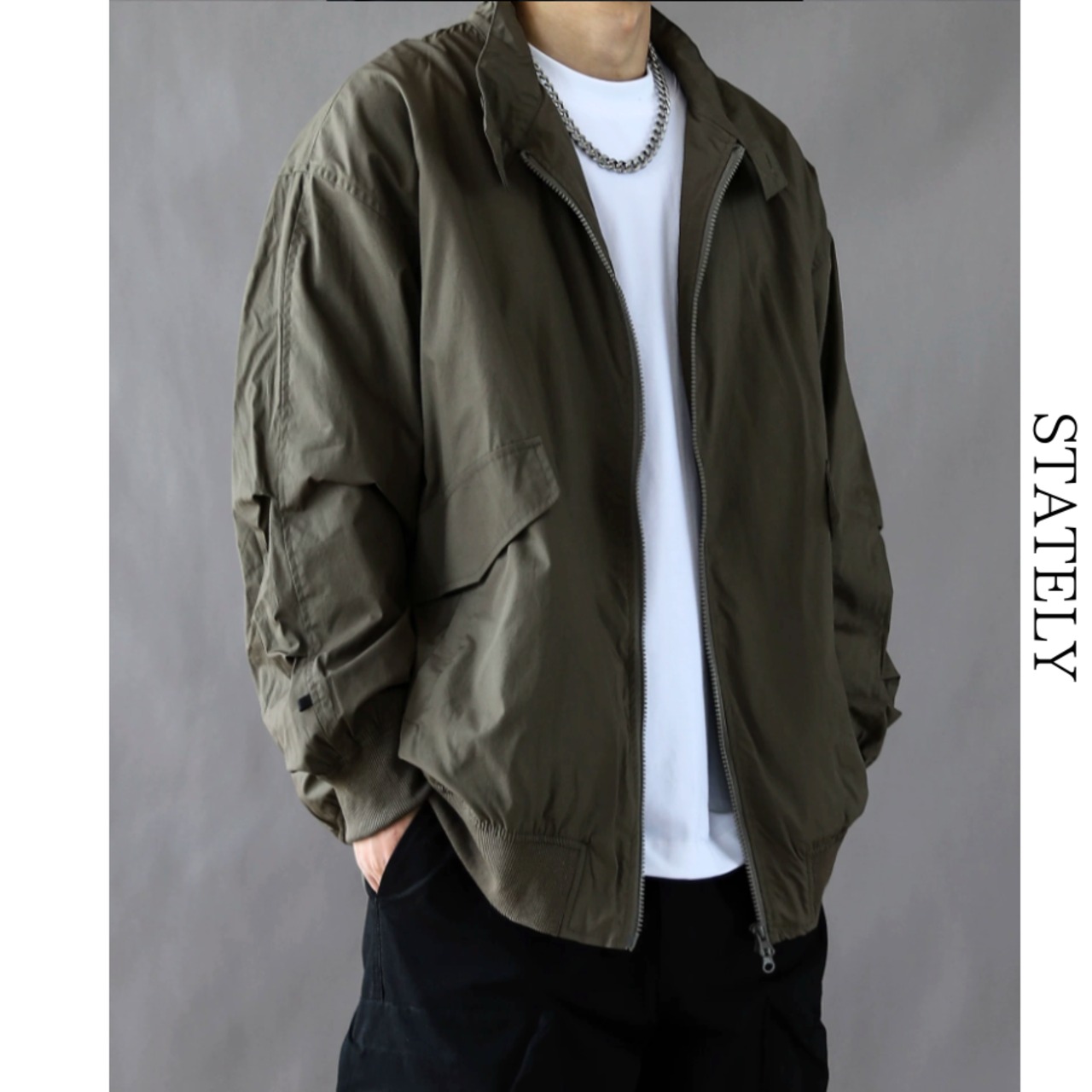 Double Zip オーバーシルエットジャケット/2color_O44・画像2