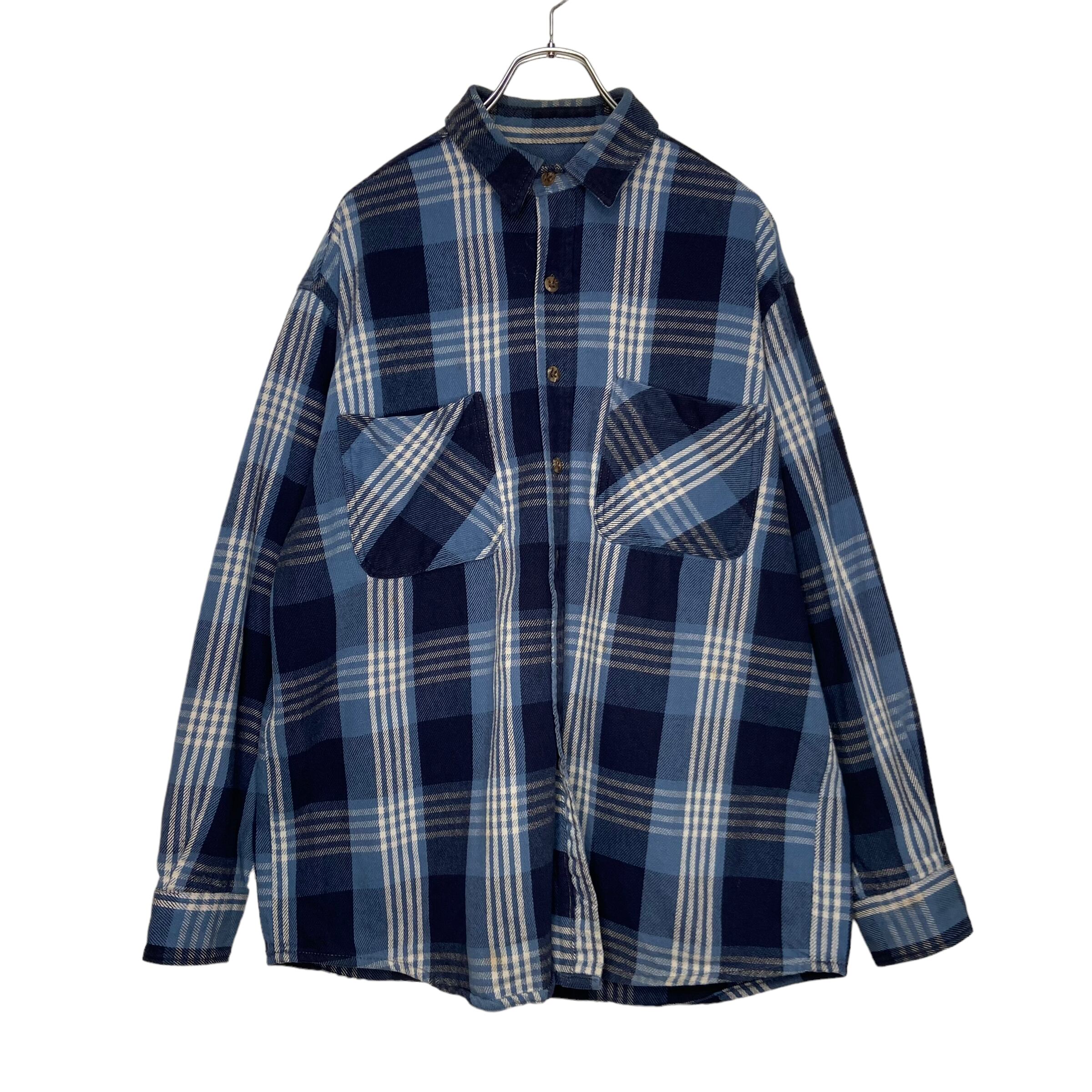 unknown ヘビーネルシャツ XL チェック柄 厚手 | 古着屋OLDGREEN