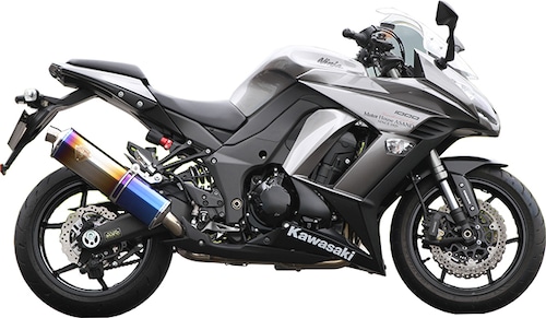 Ninja1000（'11～'16）/Z1000（'10～'16） ワイバン シングル クロスオーバルチタンポリッシュ[WK26-01XT]