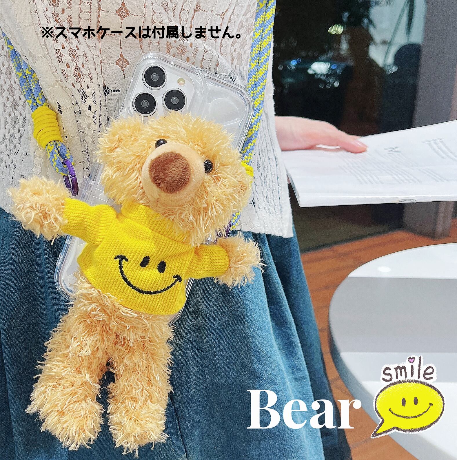 ☆新品☆スマホ対応♪【本革/ラムレザー❕中は温ったかっフワフワ❗】BEAR/ベア