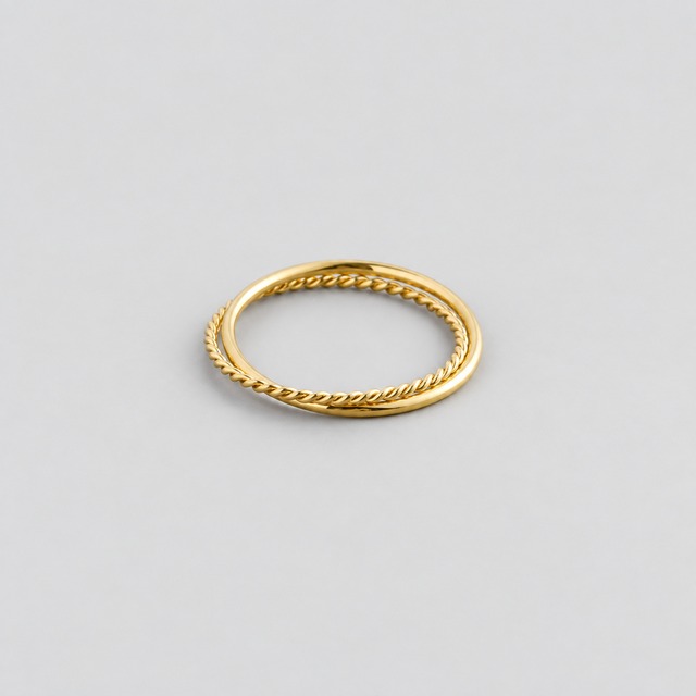 316L simple & dots ring  #r73