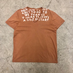 Maison Margiela/初期 aids tee/S相当/エイズT/Tシャツ/キャメル/メゾンマルジェラ