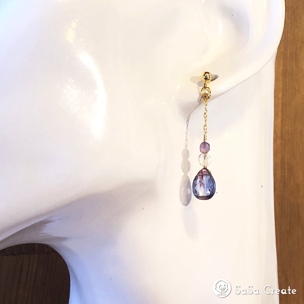 不思議色☆ミスティックカイヤナイト・水晶・ライトカラーアメジスト