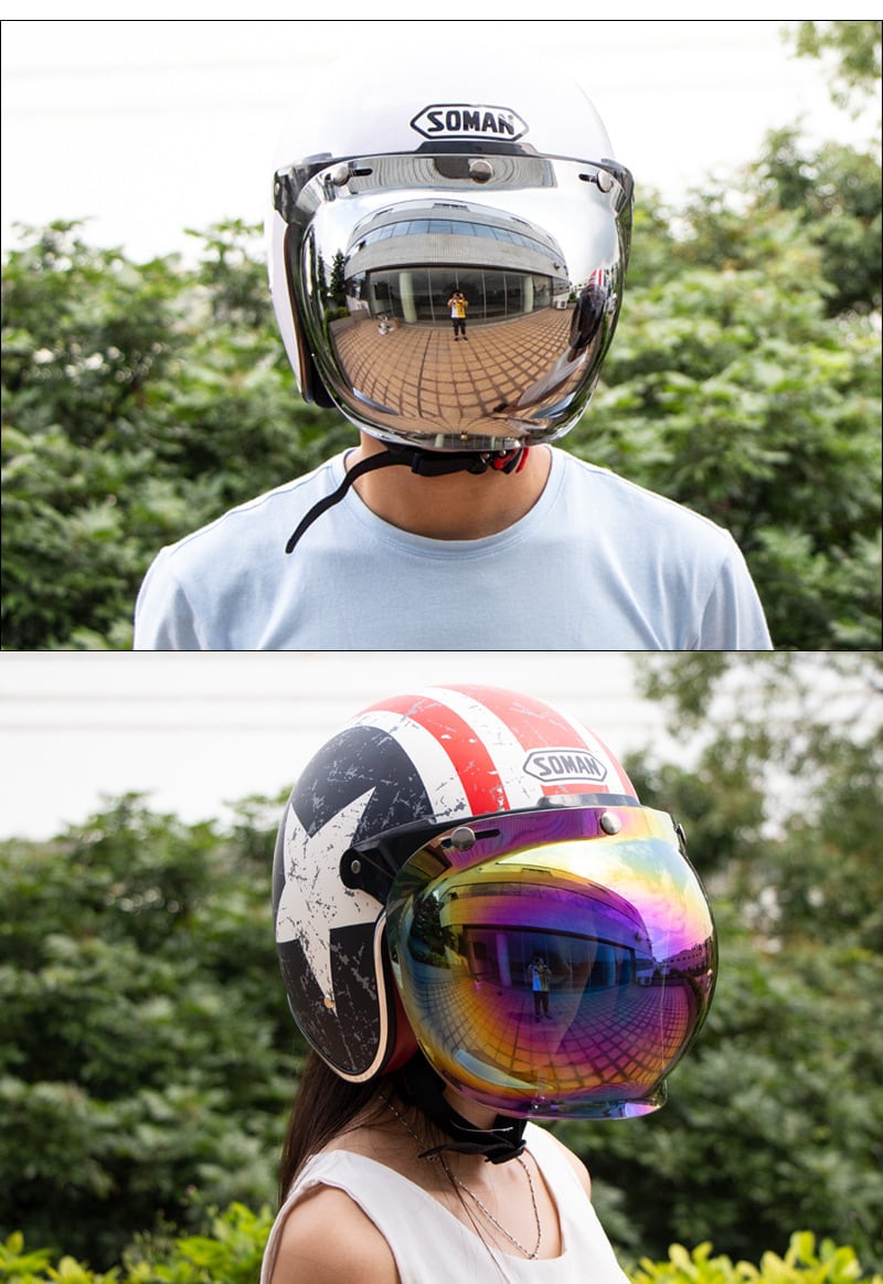 バイク ヘルメット ジェットヘルメット シールド 【バブルシールド +