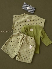 韓国子供服 / 26Autumn / Aosta / ドットトントンベスト / 秋服 *S~XXL*