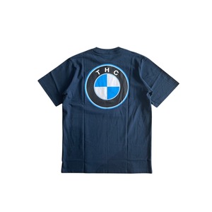 POT MEETS POP / "THC" PRINT tee / navy