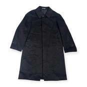 カシミヤ100% YUKIKO HANAI HOMME ユキコハナイ 比翼 ステンカラーコート 90-78-165/ダークグレー メンズ