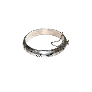 mexican silver open work bangle