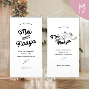 WEDDINGタペストリー　type／　【 S / M / L 】