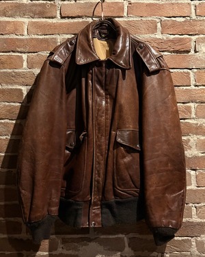 【Caka act3】“Schott” Good Aging Vintage Loose A-2 Flight Leather Jacket