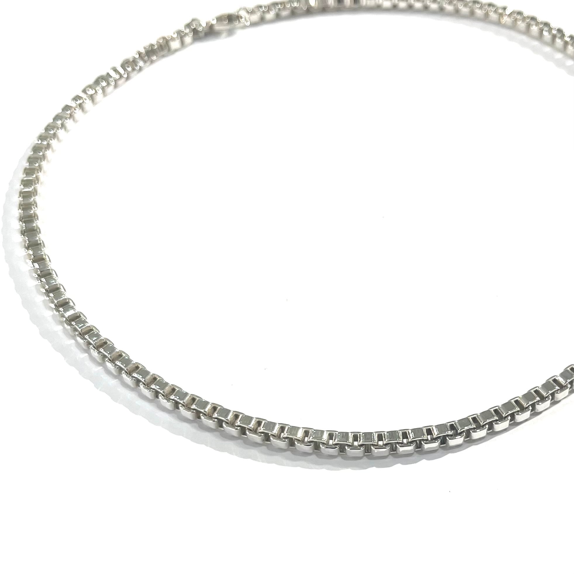 【ITALY製】ヴィンテージ ベネチアンチェーン ネックレス 50mm シルバー TIFFANY&CO. 】 2947 ティファニー 名作 ベネチアン チェーン