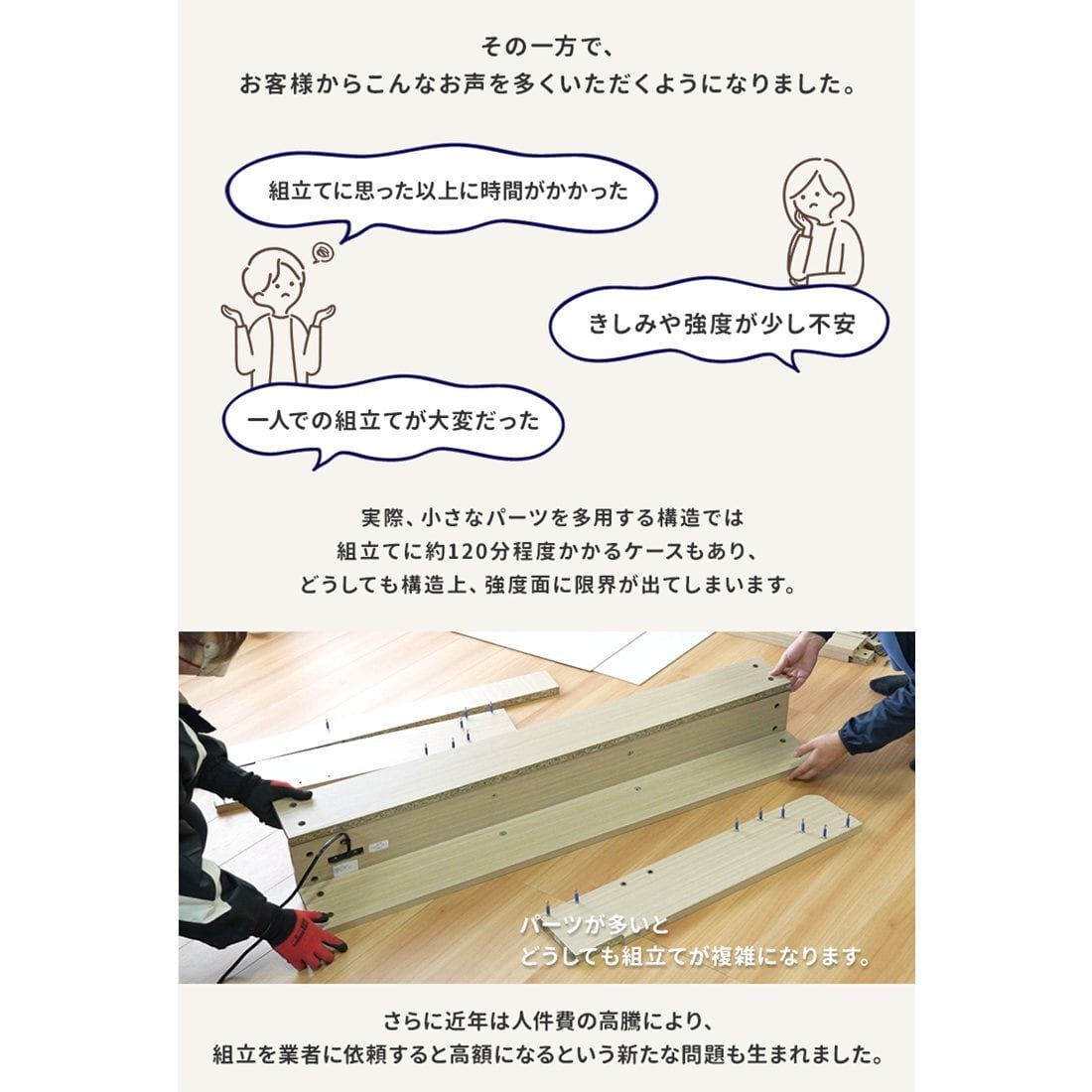 RUES【ルース】 組立の不安を最初から無くすベッド シングルサイズ