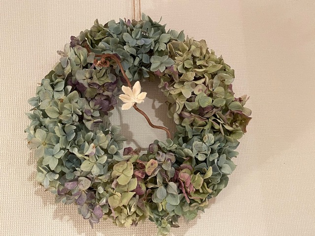 〜紫陽花のリース〜(送料無料)