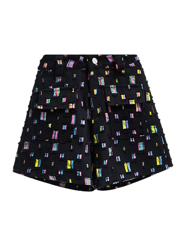 【ご専用】ありがとうございました♡♡ SEQUENZ（シークエンズ）】BACK EMB. SHORT DENIM / デニム パンツ 半