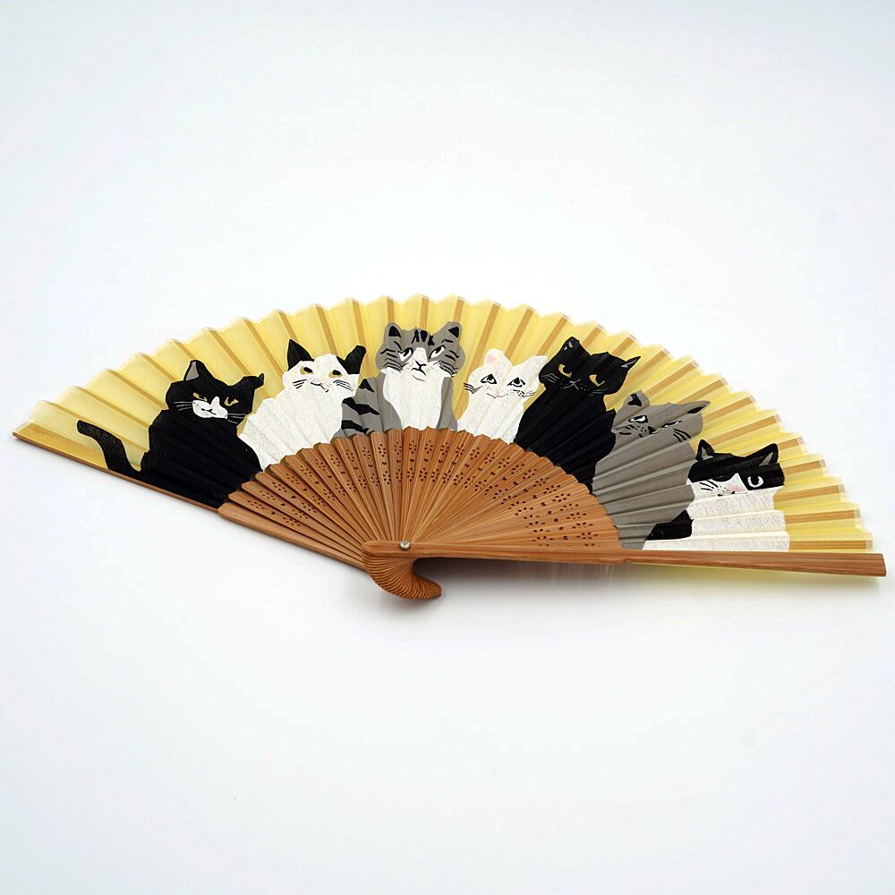 猫扇子(ねこいっぱい) | マスノヤ衣料品店・マスノヤ猫雑貨店
