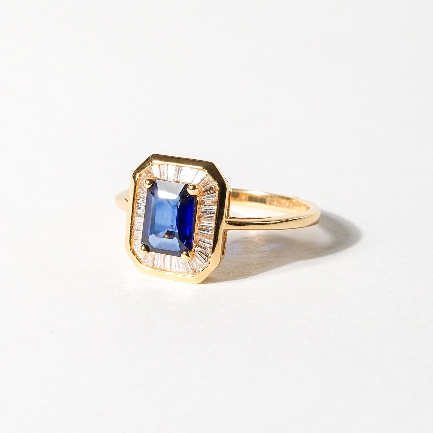K18 / 13号】サファイア x ダイヤモンド リング | YUEN jewelry