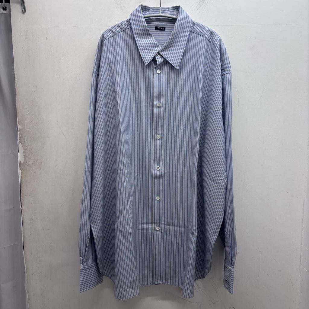 LES SIX レシス STRIPE SHIRT 長袖シャツ vingt-sept-4-WSDS ブルー