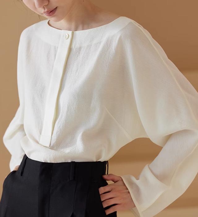 h-shaped raglan sleeve blouse【2024042103】