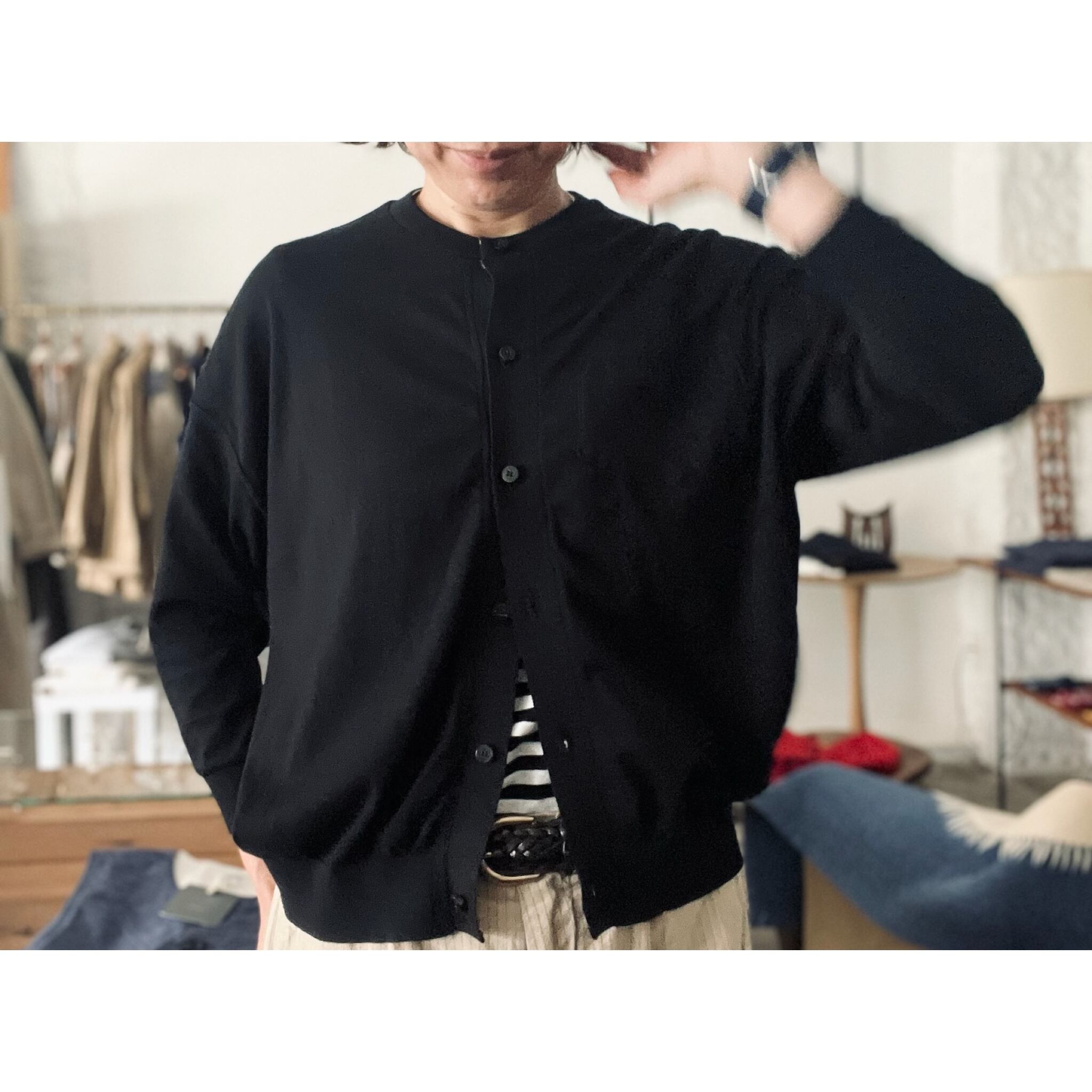 Simva115-0010-DarkRed 18G Drop Shoulder Cardigan | O'KEEFFE