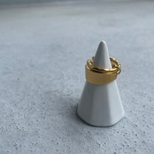 gold plate layerd ring