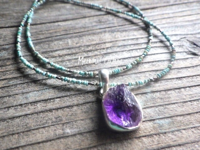 大人CUTE♥夜空の海に咲く花天然石ブレスレット ブレスレット | Mermaid Cottage