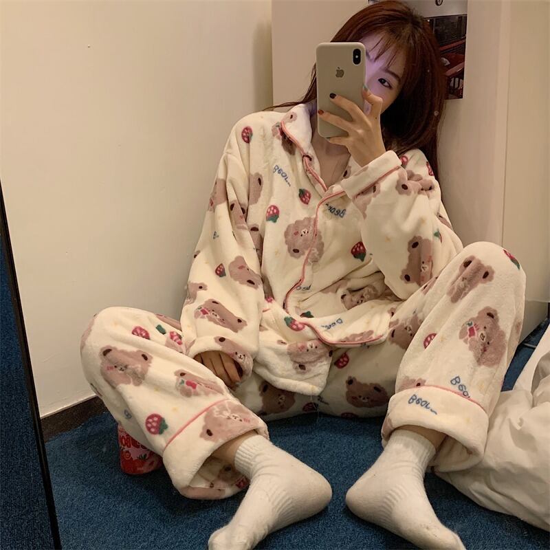 コーラルベルベットレディースオータムウィンター 大人ガーリー スウィート キュート カジュアル 秋物 冬物 YY-ファッション26507507025