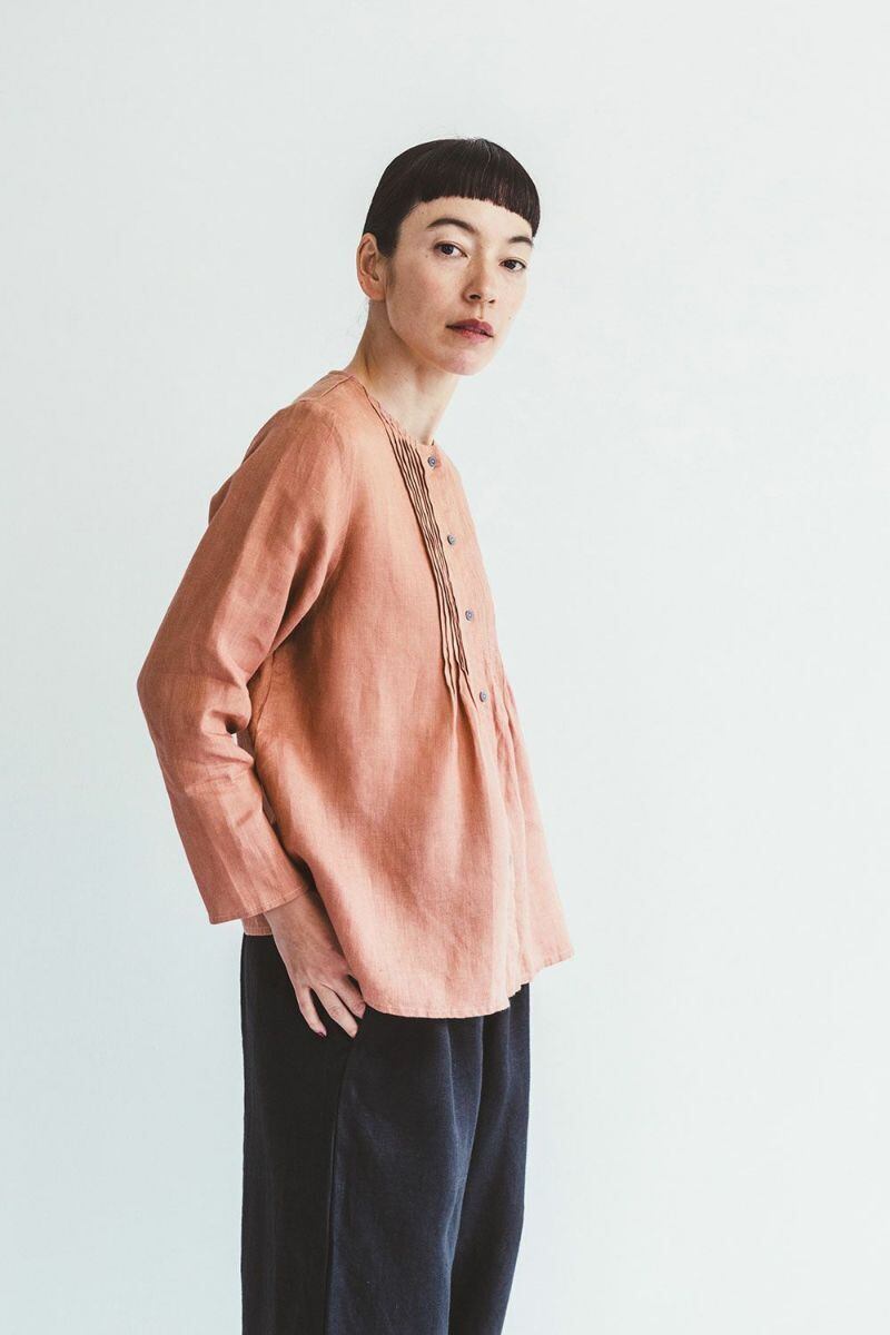 【美品】fog linen  work  ラーケル  ブラウス リネン　2WAY