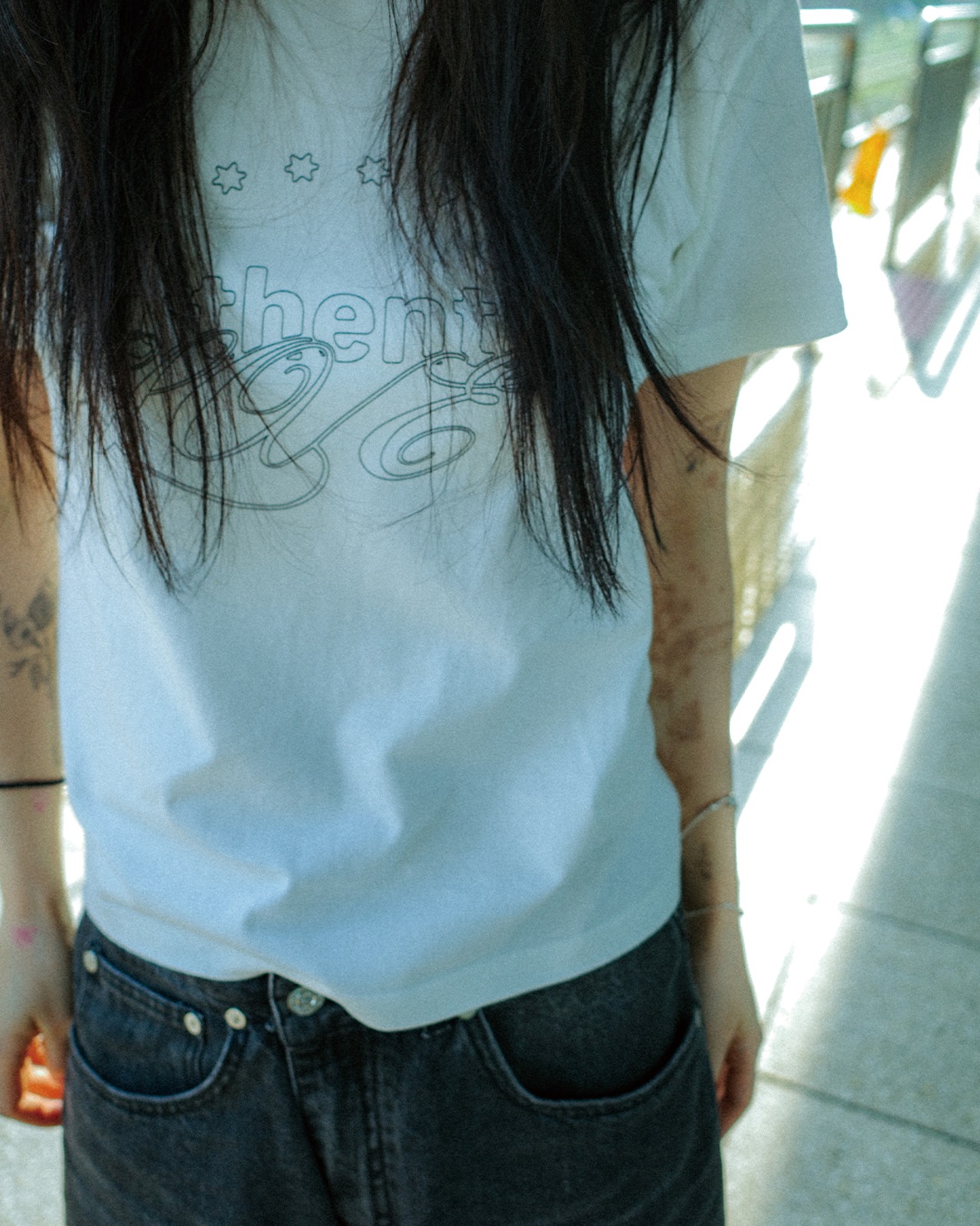 authentic love Tee -white-