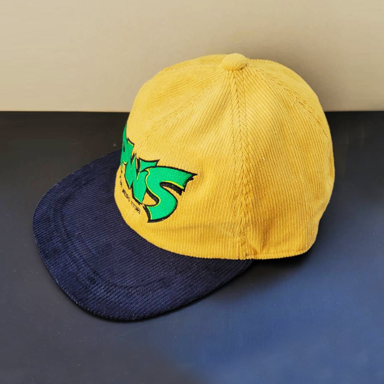 PWS "90's DARK HERO" CAP YEL/NVY Corduroy
