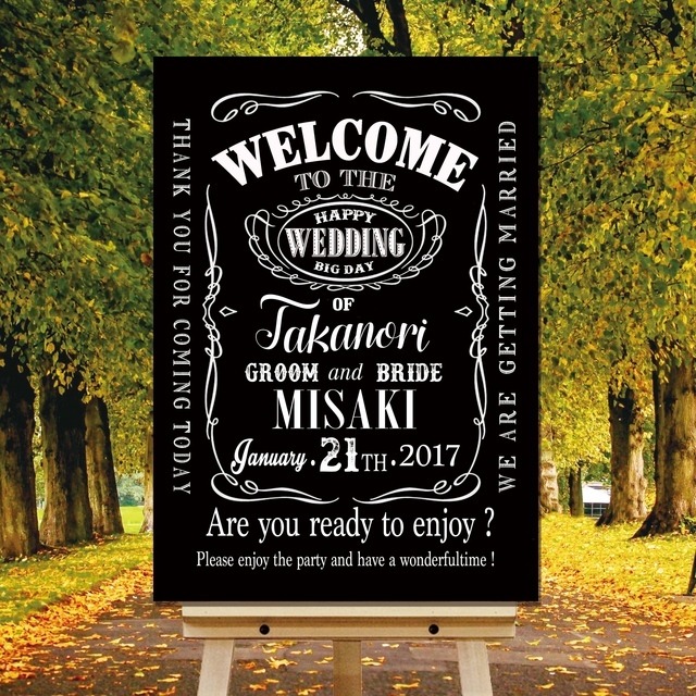 Jack Daniel S風 ウェルカムボード Wedding Item Shop Marrow
