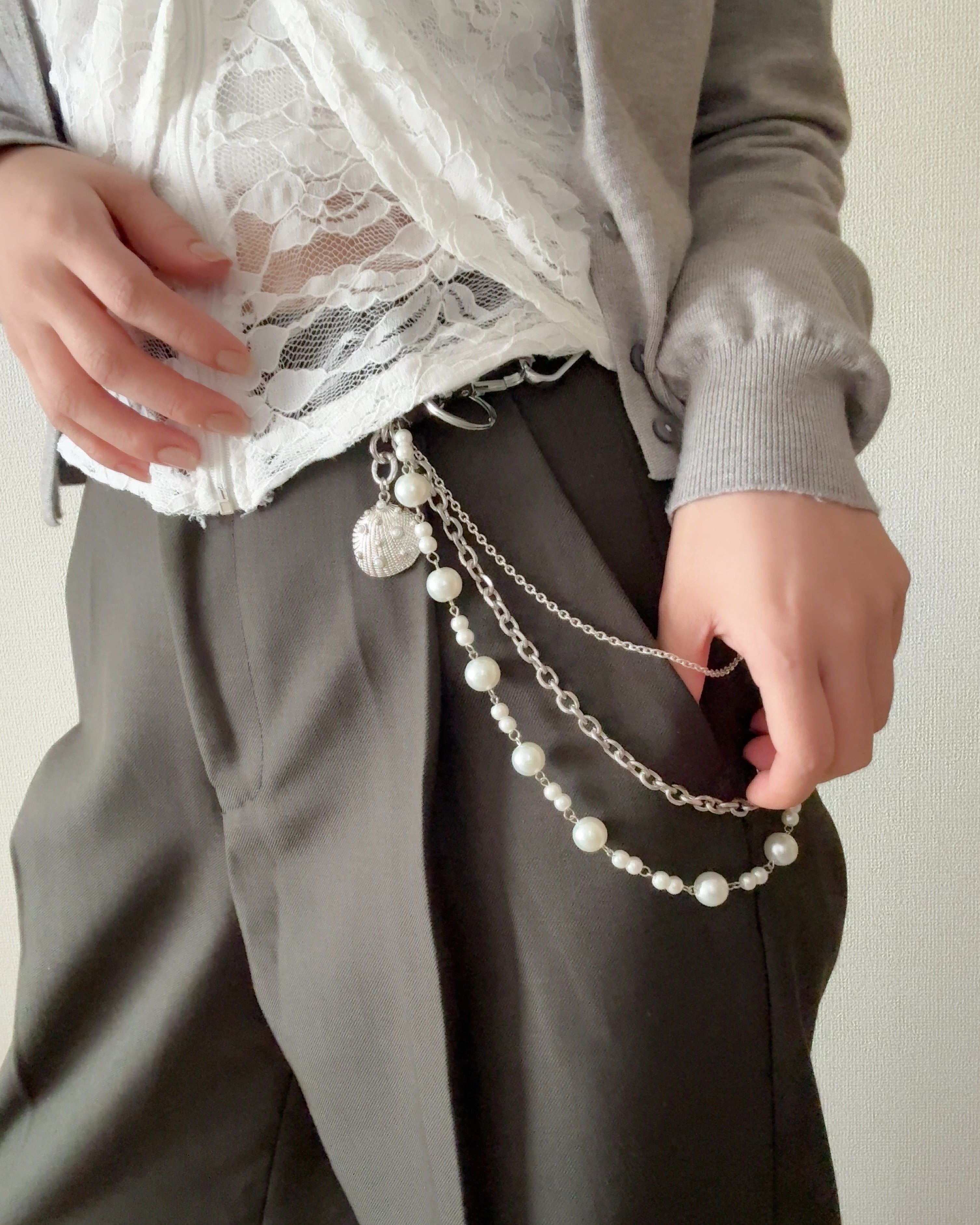 belt loop charm［pearl］ | saze