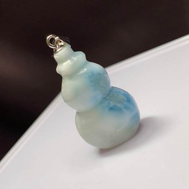 4可愛い雪だるまさん✩.*˚ラリマー雪だるま✩.*˚ペンダントトップ