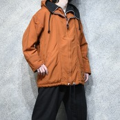 layered design foodie nylon fleece jacket