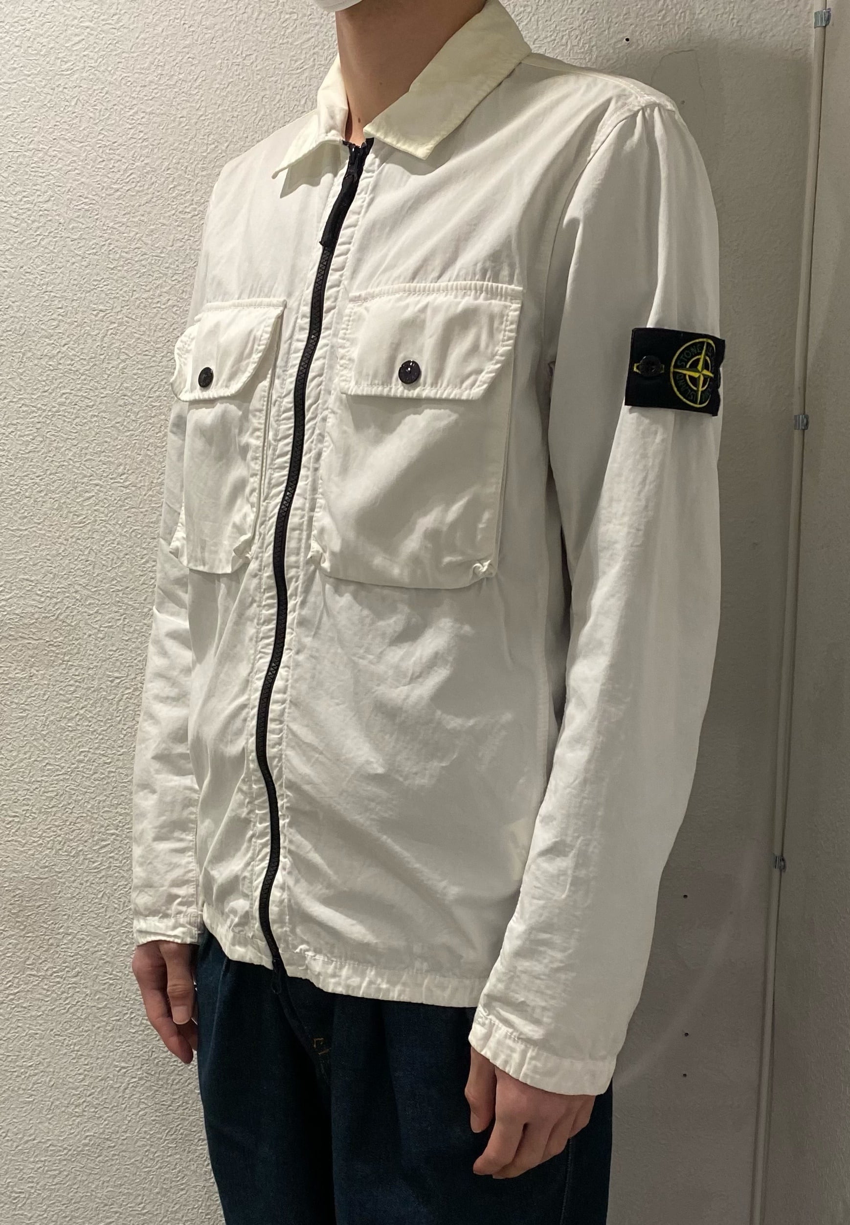 ストーンアイランド STONE ISLAND 22SSシャツブルゾン Lサイズ-