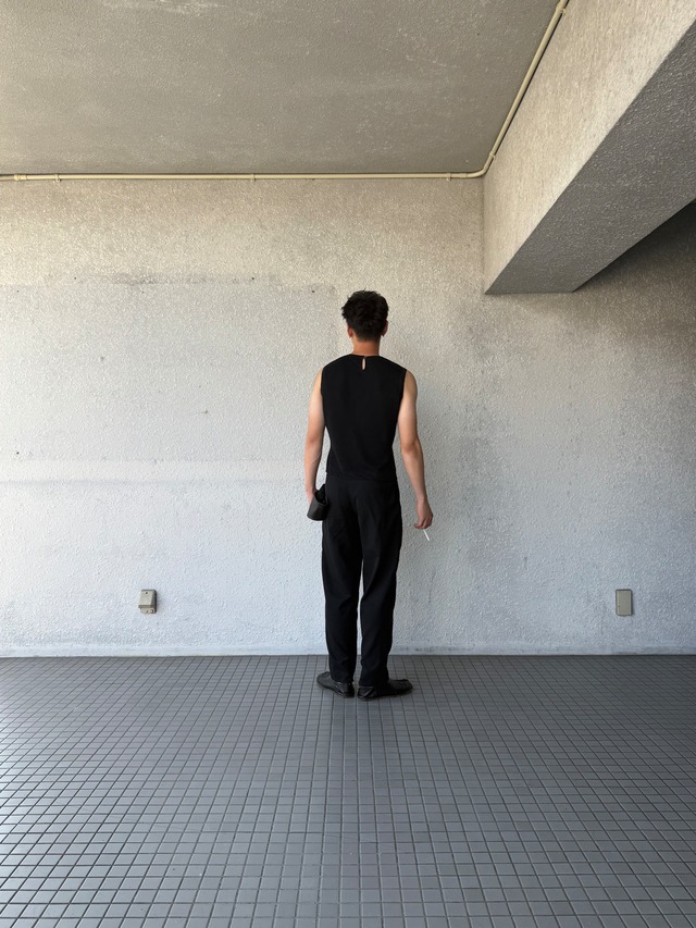 FW2001 HERMES BY MARGIELA SLEEVE LESS SHIRT