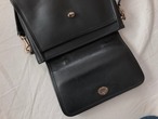 AMERICA 1990’s OLD COACH “Black Leather” 2way bag