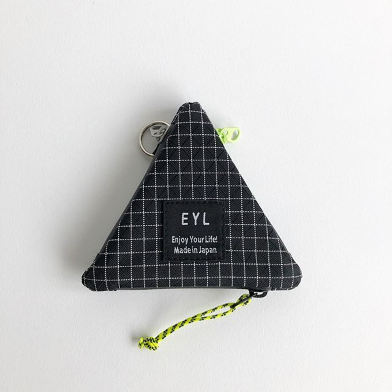 EYL / TRIANGLE COIN PURSE / DINEEMA X-GRID / BLACK / イーワイエル / トライアングルコインパース / ダイニーマ / ブラック