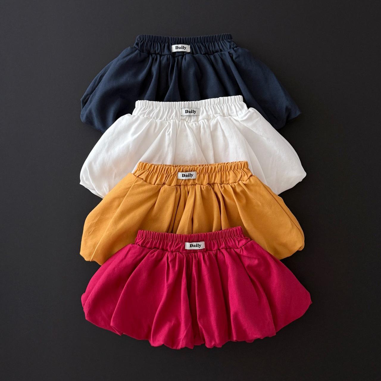 【2点送料無料】«予約»«ジュニアサイズあり»«daily bebe» パンプキンスカート 4colors