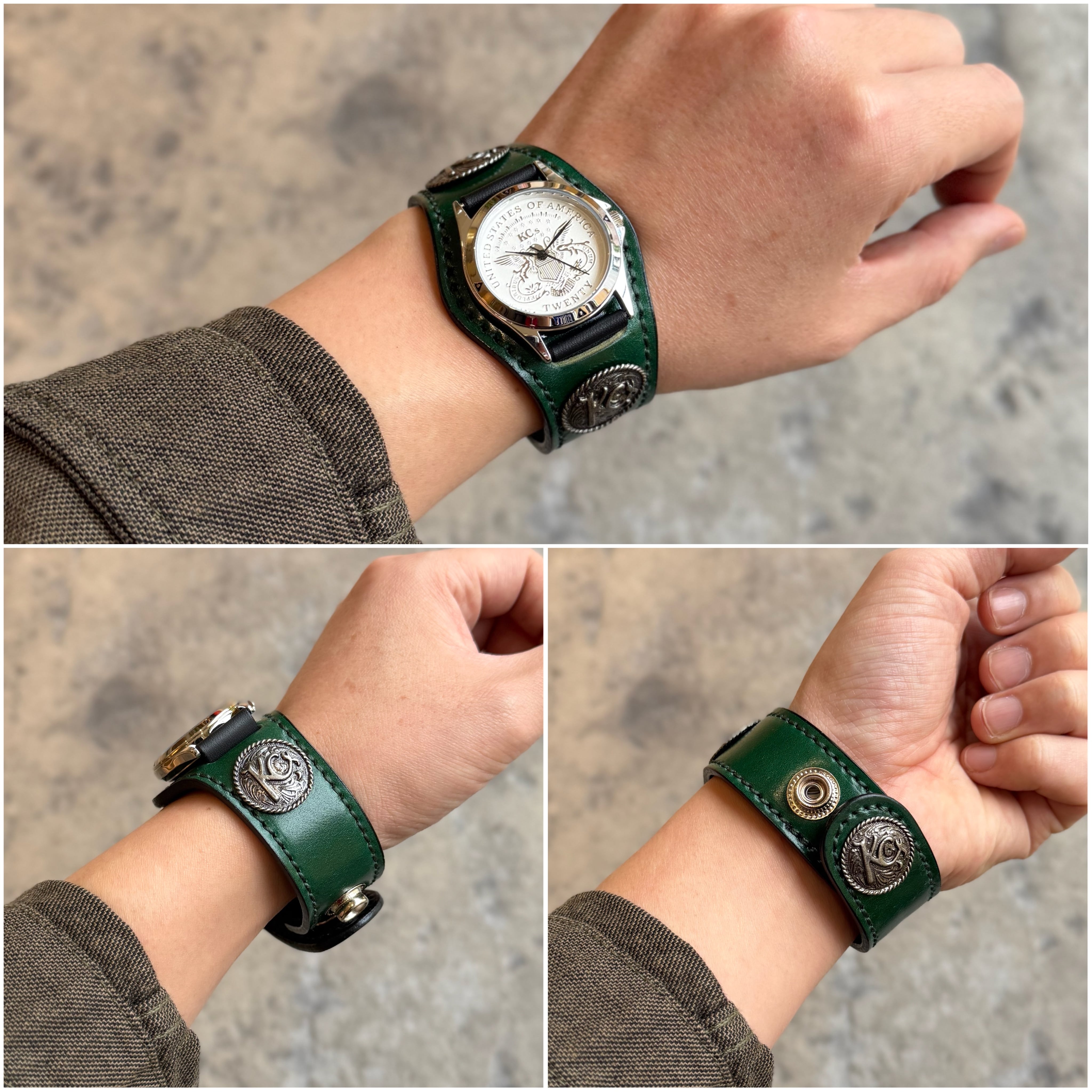 限定商品】ウォッチブレス スリーコンチョ コードバン | ケイシイズ