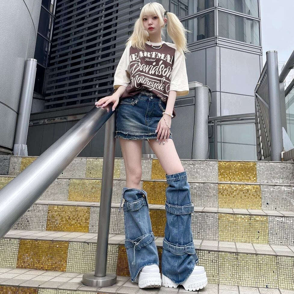 フリンジダメージ デニムスカパン | VOLCAN&APHRODITE