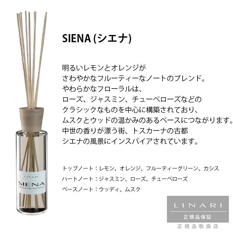 TRAVELLINE SIENA ルームディフューザー 250ml ［ LINARI ］ | REAL