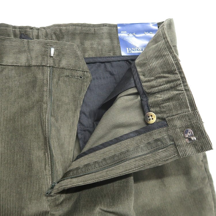 古着 未使用 ランズエンド LANDS'END コーデュロイパンツ ツータック