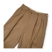 Polo Ralph Lauren ポロ ラルフローレン バックアジャスター付き ツータック スラックスパンツ 裾ダブル サイズ 80 /キャメルベージュ