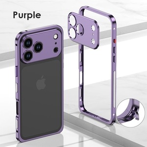 ◆iPhone 17/Pro/Pro Max/Air◆ Lock Metal Frame + Camera Cover Case / ロック メタルフレーム + カメラ カバー スマホケース