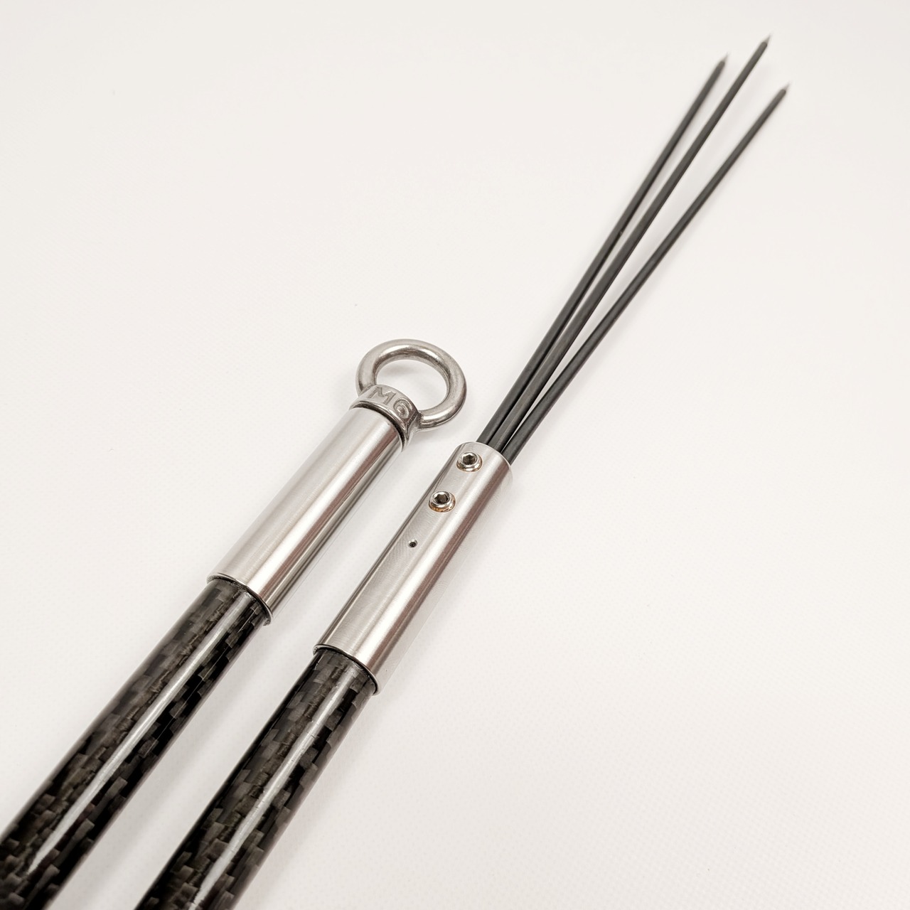 オリジナル鮎用手銛「川蝉」　フルカーボン2本継　全長約2.1m（長さカスタマイズ可能） - 4