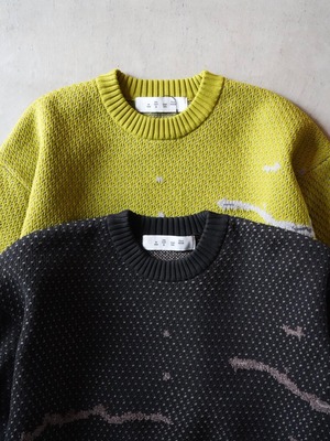 BAL バル【 JACQUARD PATTERN CREWNECK SWEATER 】
