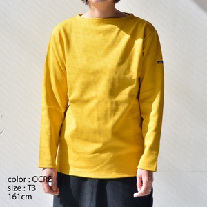 セントジェームス SAINT JAMES 無地ボートネックシャツ(OUESSANT)OCRE【レターパックプラス可】