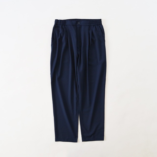 2TUCK TAPERED EASY PANTS - NAVY