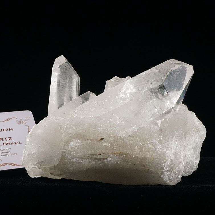 水晶 クラスター 原石 ブラジル ミナスジェライス州 コリント産 レムリアンシード 証明書付属 一点物 282-404